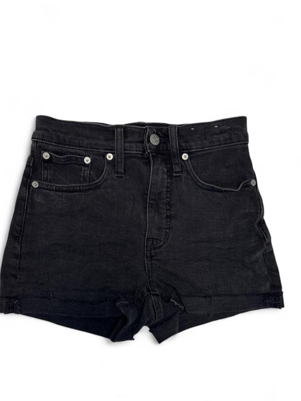 Madewell black high waisted shorts in a size 23 or 000